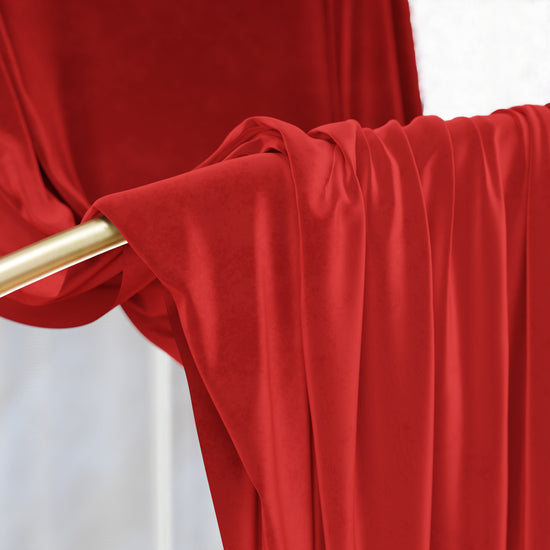PETTI Tenda a Pannello in Velluto per Interni con Anelli, 140x280 cm, Rosso Trasporto libero internazionale