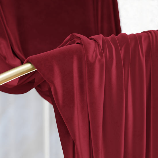 PETTI Tenda a Pannello in Velluto per Interni con Anelli, 140x280 cm, Bordeaux Duty-free