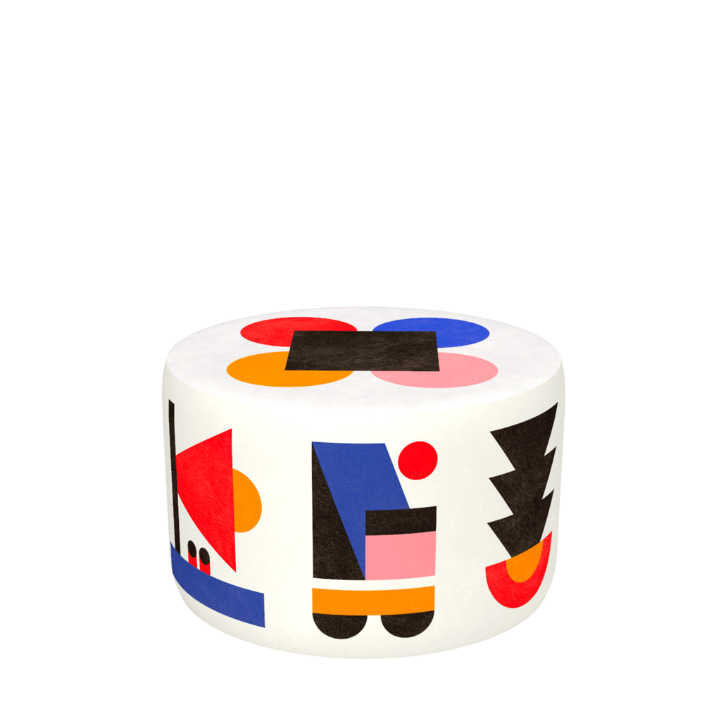 Qeeboo Pouf Oggian Home Design White M Qualità