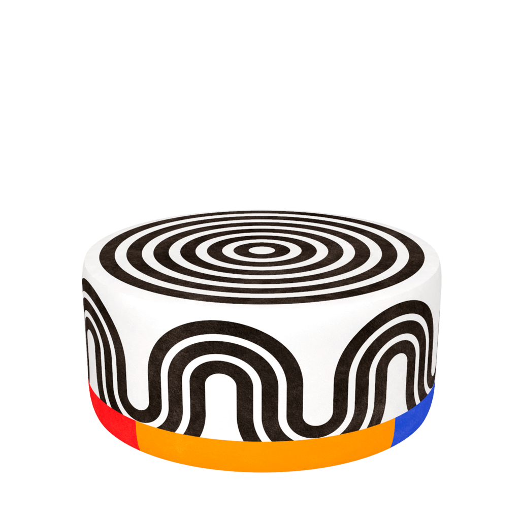 Qeeboo Pouf Oggian Spyral White L Acquista Ora