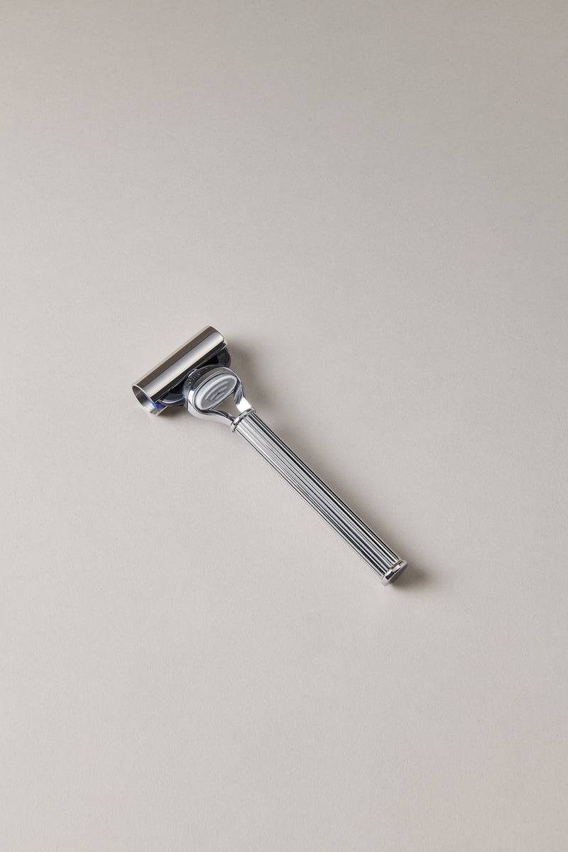 Lorenzi Milano Rasoio fusion ottone cromato in Ottone cromato Presa