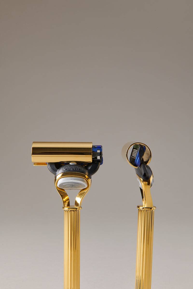 Lorenzi Milano Set barba toilette con campana in Dorato 2025