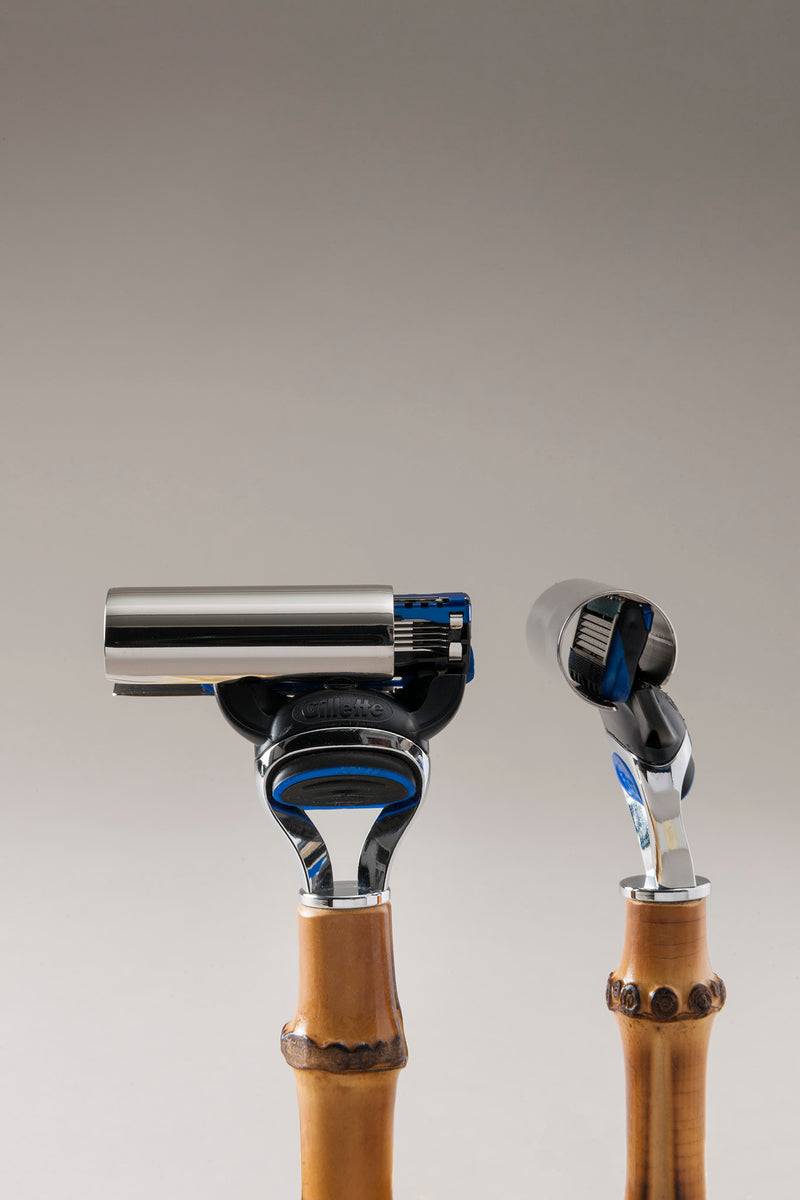 Lorenzi Milano Set barba toilette con campana in Bambù Consegna Veloce