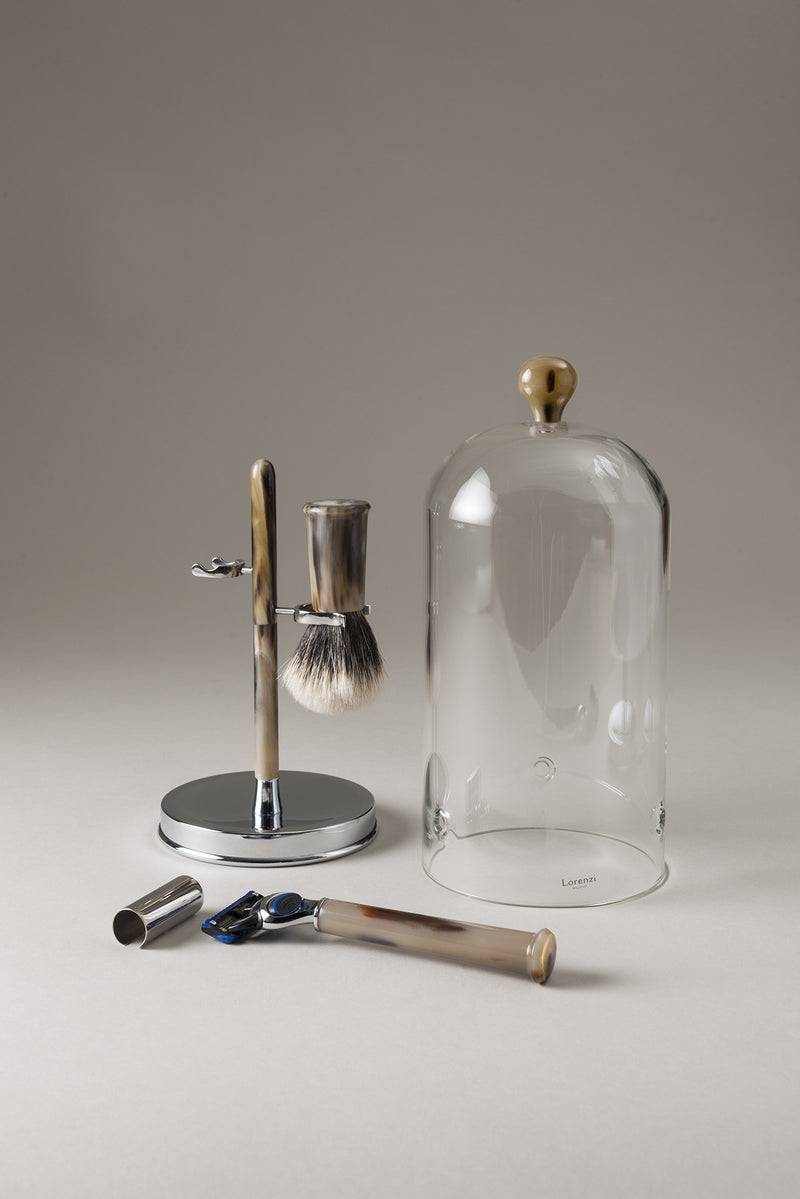 Lorenzi Milano Set barba toilette con campana in Zebu Fino Al -60%