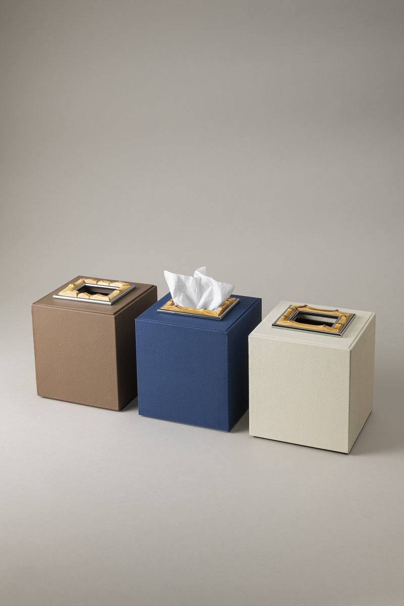 Lorenzi Milano Cubo porta fazzoletti in Bambù Outlet