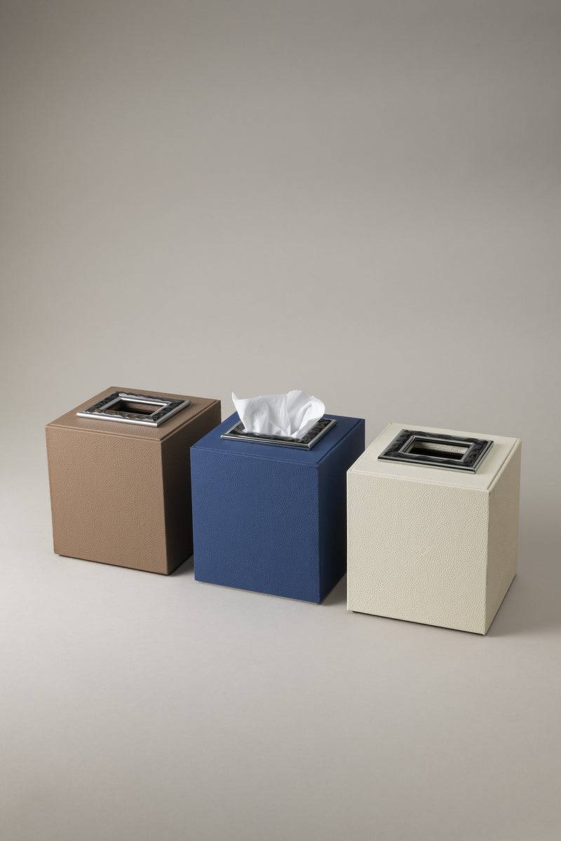 Lorenzi Milano Cubo porta fazzoletti in Orice In Vendita