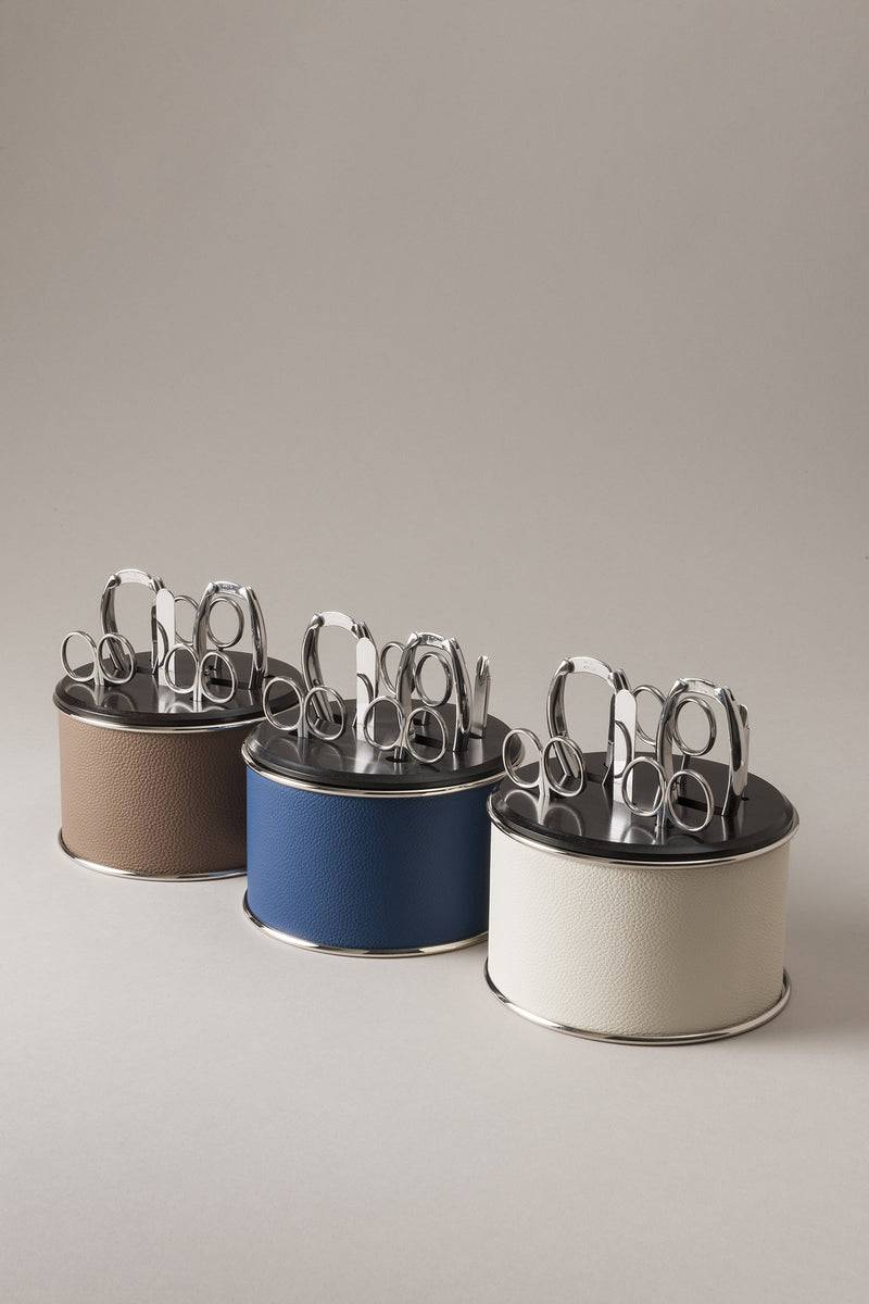 Lorenzi Milano Completo manicure da toilette in Vitello nautico Negozio