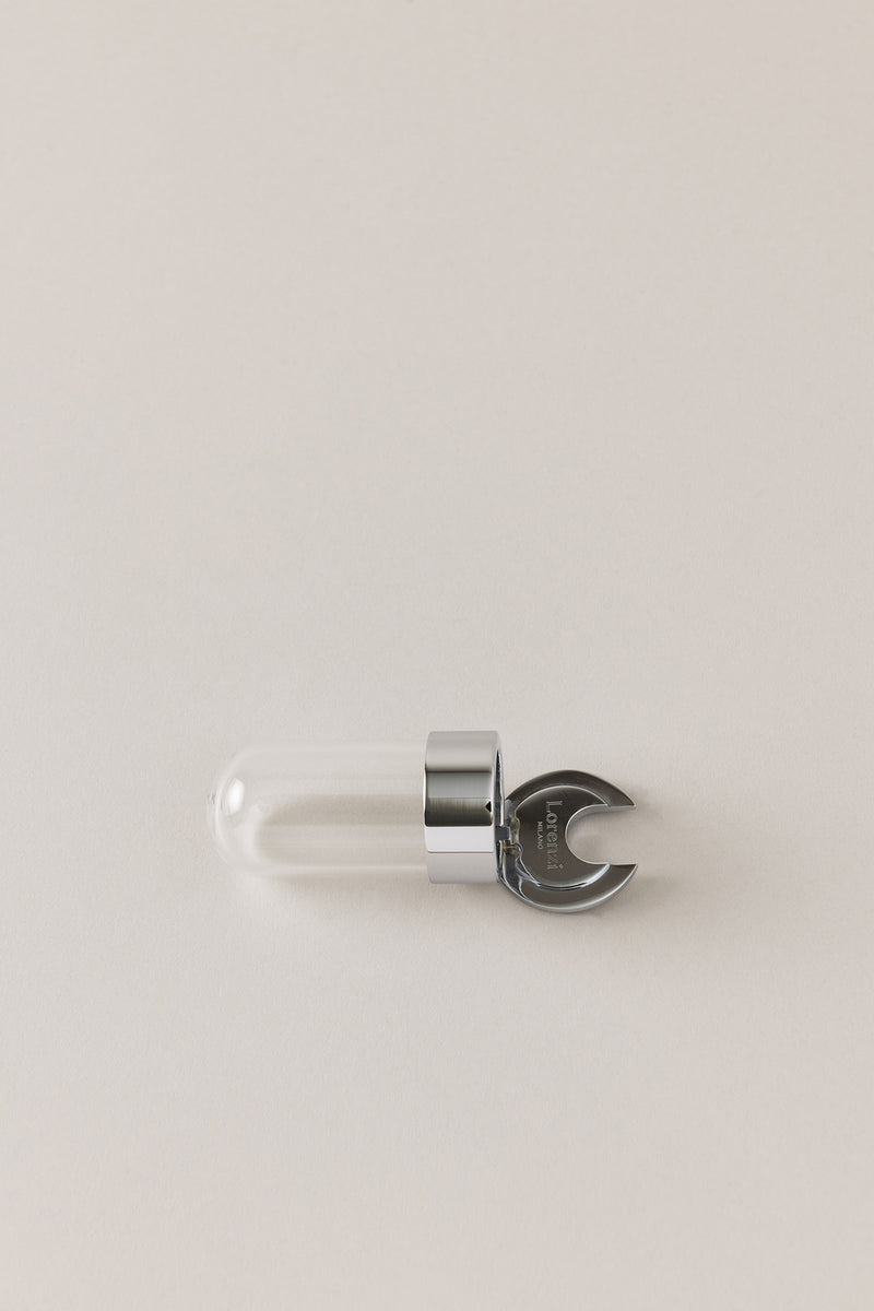 Lorenzi Milano Capsula porta spazzolino da denti in Ottone cromato