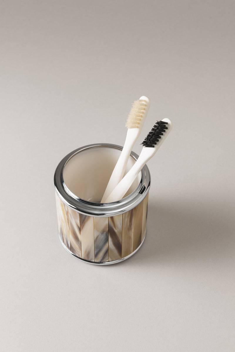 Lorenzi Milano Porta spazzolini da denti in Zebu Moda