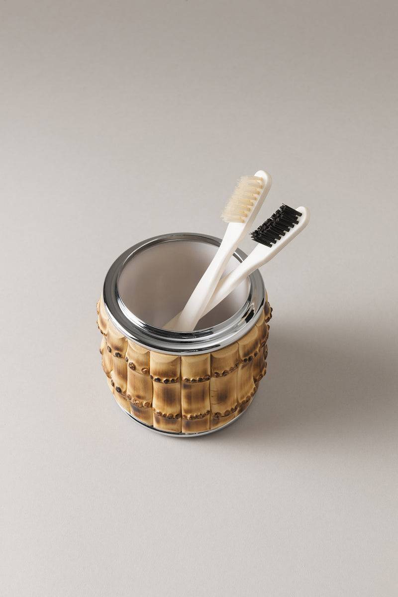Lorenzi Milano Porta spazzolini da denti in Bambù In Linea