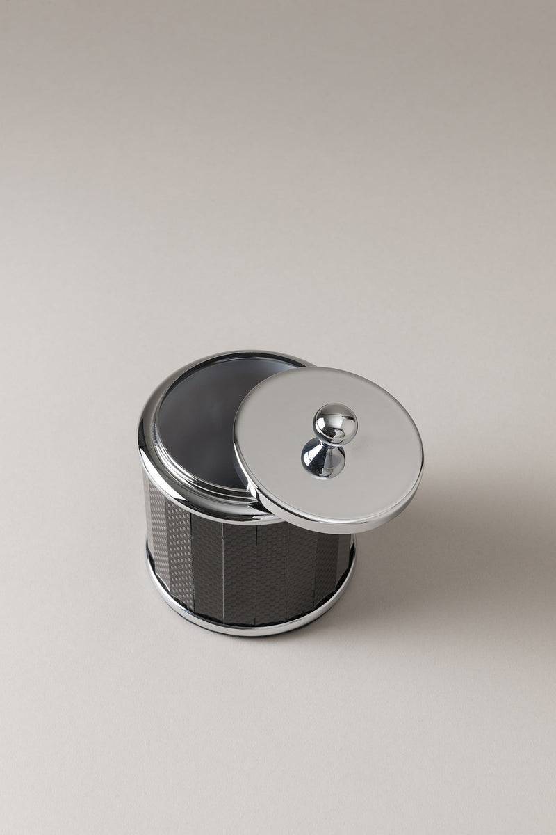 Lorenzi Milano Barattolo porta cotone da toilette in Carbonio Shopping Online