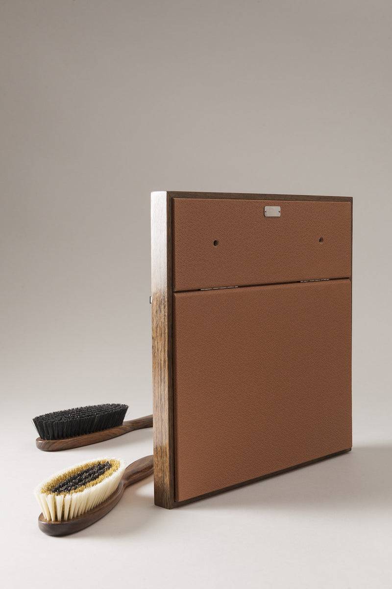 Lorenzi Milano Stand con 4 spazzole abiti in Cinghiale Vendita Calda