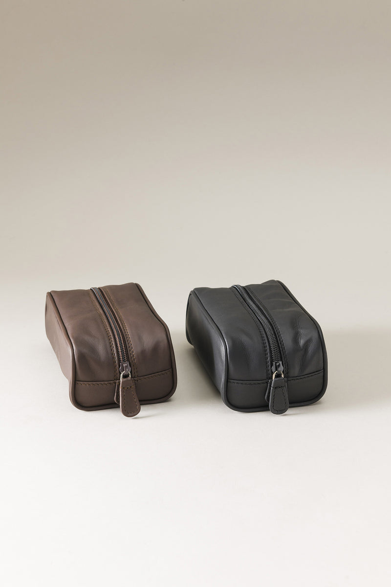 Lorenzi Milano Necessaire da viaggio mignon in Nappa Spedizione Gratuita