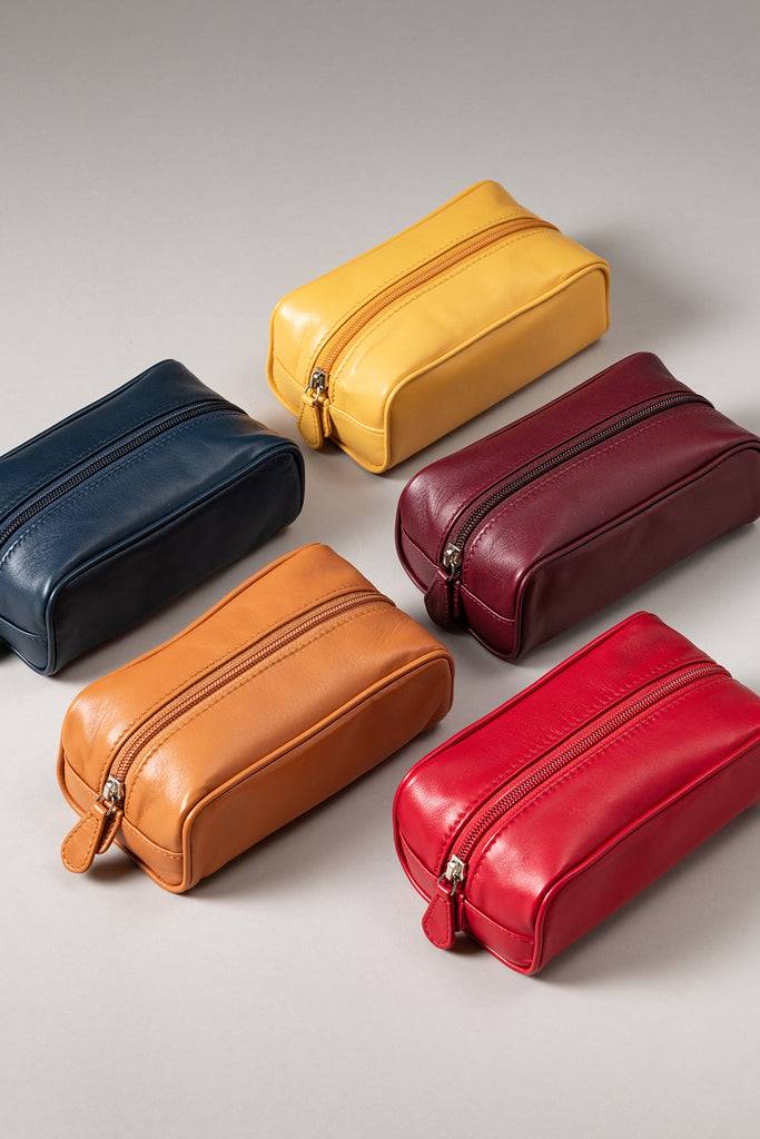 Lorenzi Milano Necessaire da viaggio mignon in Nappa Spedizione Gratuita