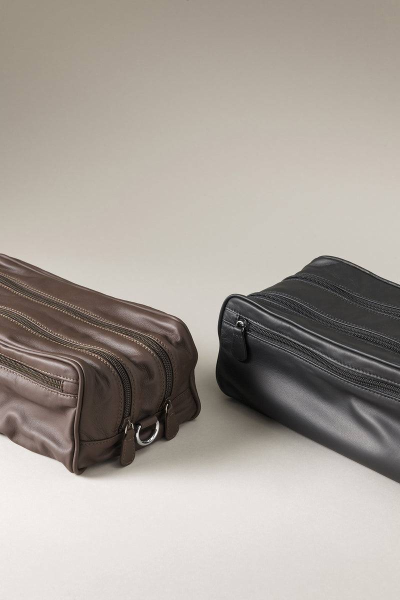 Lorenzi Milano Necessaire da viaggio grande in Nappa Qualità Garantita