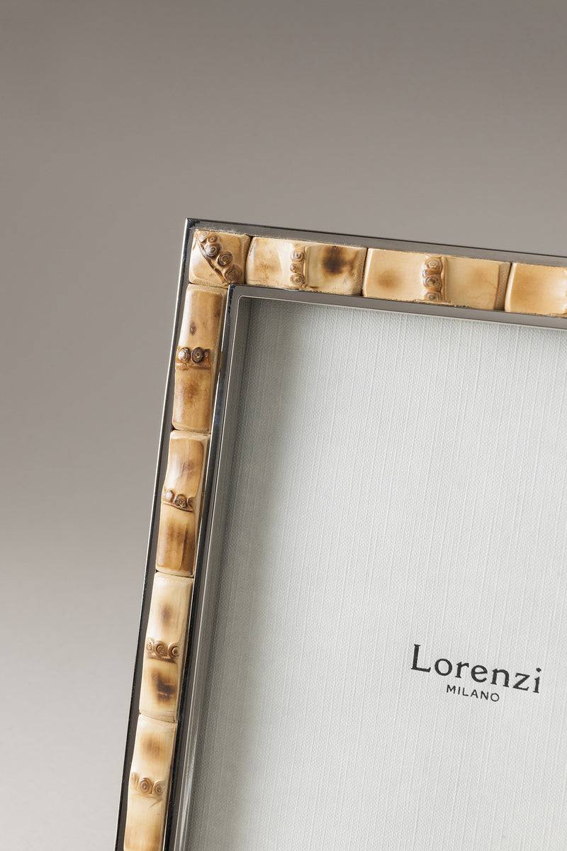 Lorenzi Milano Porta fotografie in Bambù Consegna Veloce