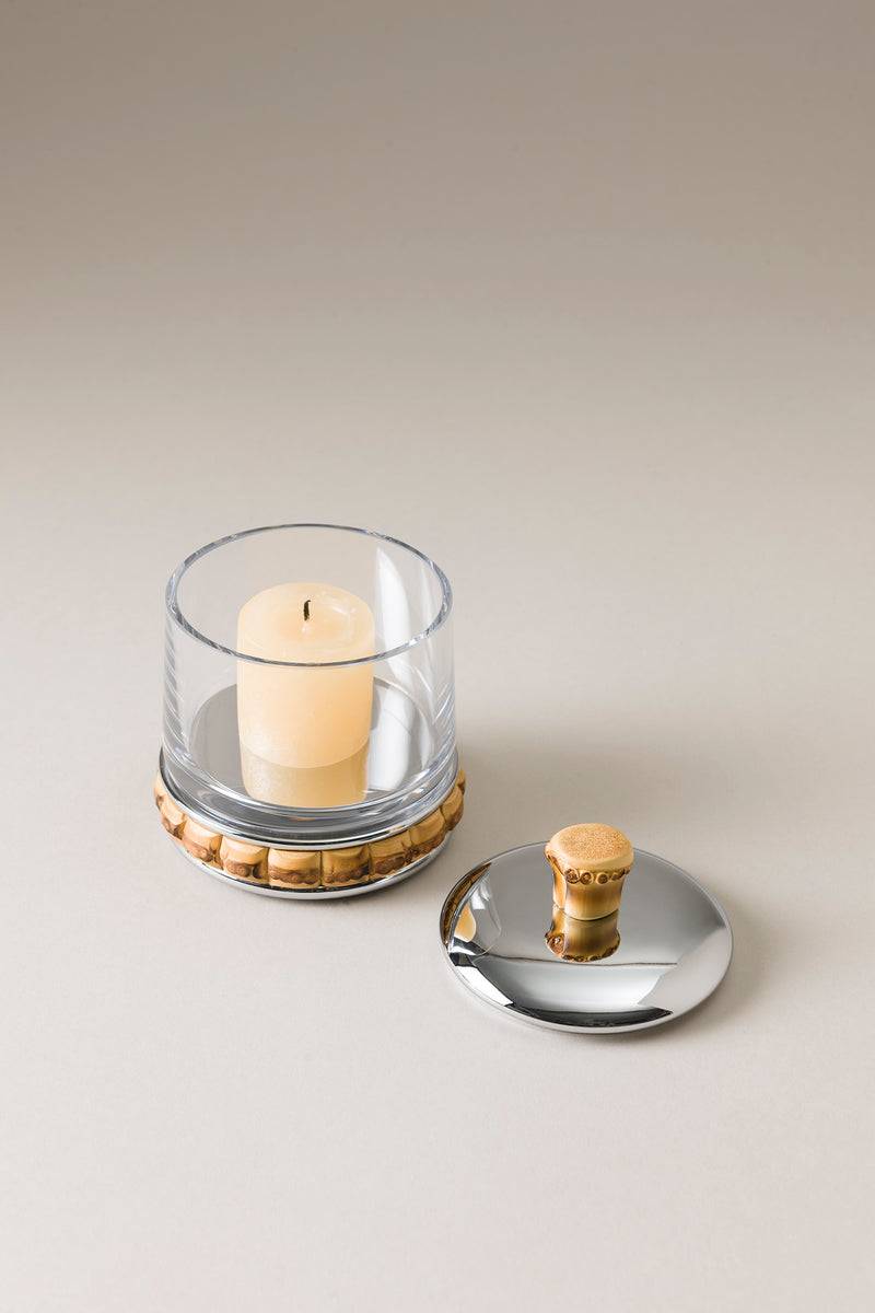 Lorenzi Milano Porta candele piccolo in Bambù Shopping Online
