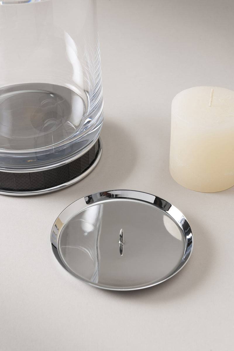 Lorenzi Milano Porta candele grande in Carbonio Sconto