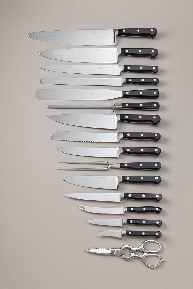 Lorenzi Milano Set coltelli da cucina grande in Noce canaletto Vendita Calda