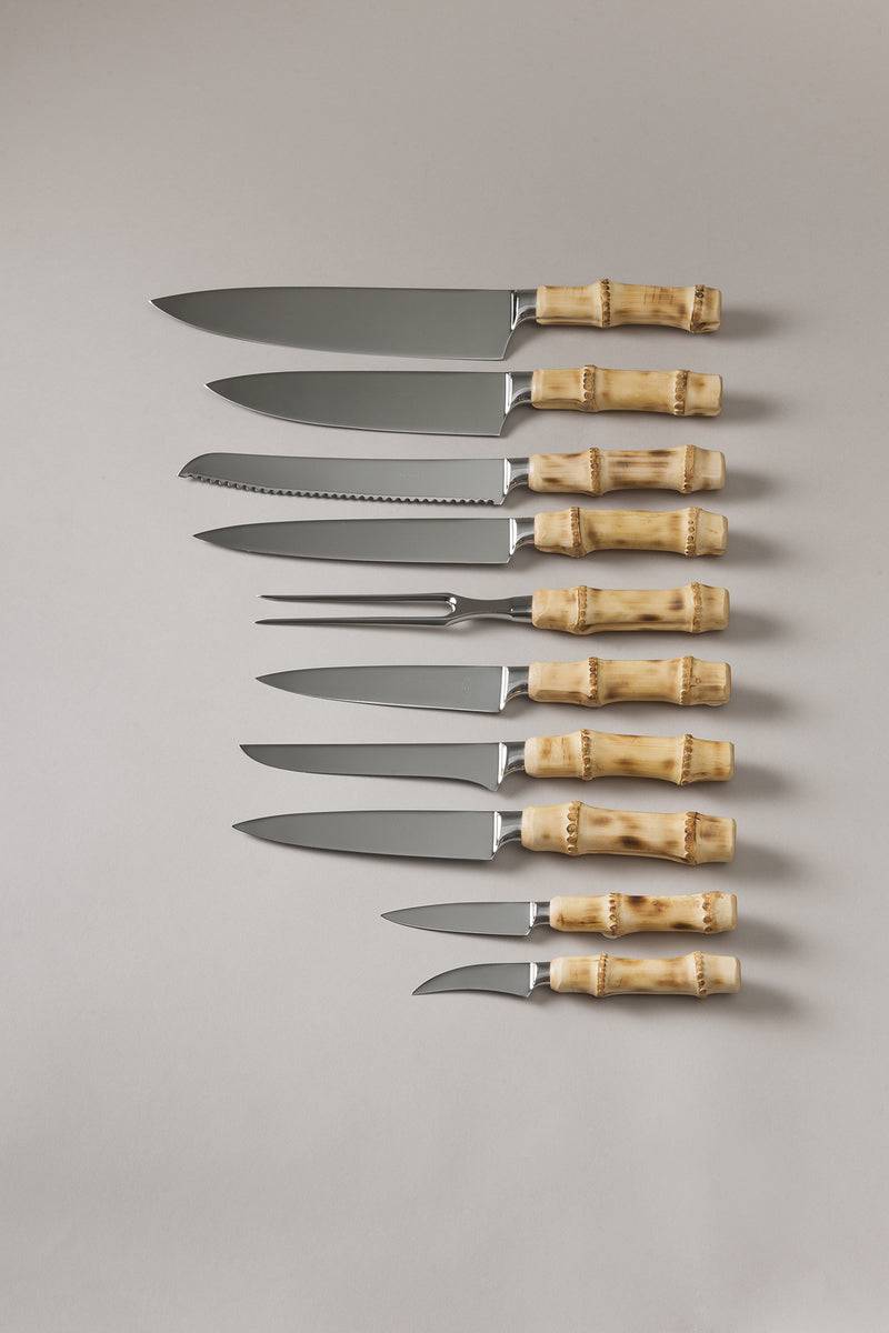Lorenzi Milano Set coltelli da cucina in Bambù Saldi Di Fabbrica