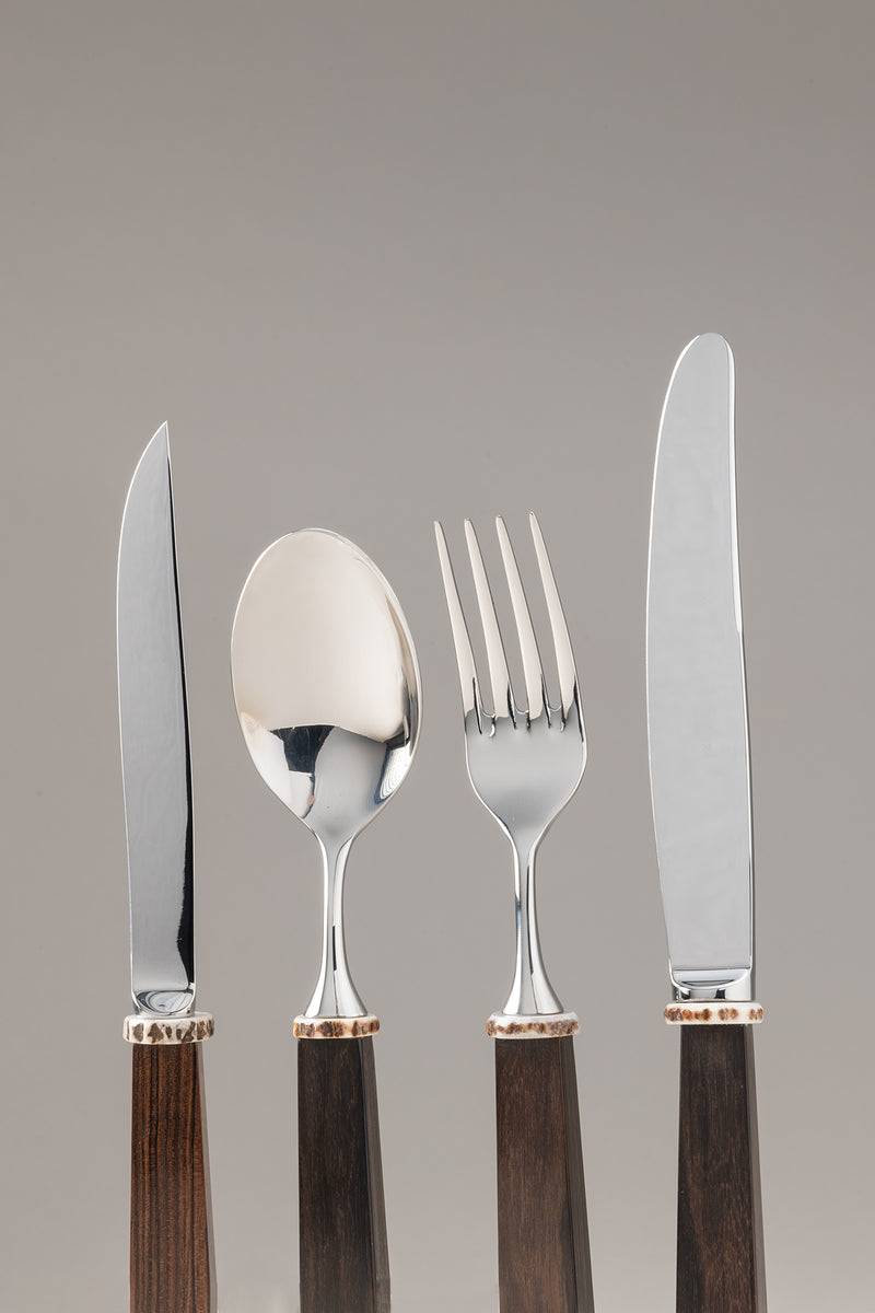 Lorenzi Milano Set posate da tavola in Legno Qualità Garantita