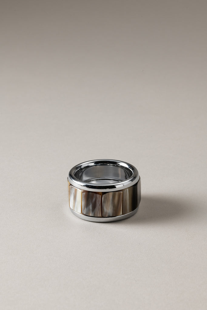 Lorenzi Milano Anello porta tovagliolo in Zebu Shopping Online