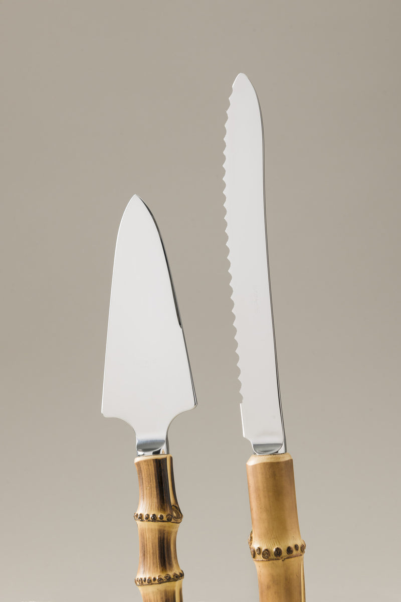 Lorenzi Milano Coltello e pala torta (individuali) in Bambù Sostegno trimestrale