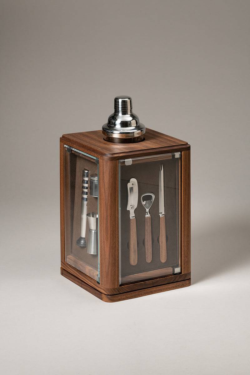 Lorenzi Milano Set bar girevole in Legno Consegna Veloce