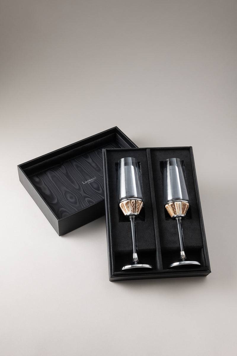 Lorenzi Milano Coppia flute champagne in Cervo (palco) Economico