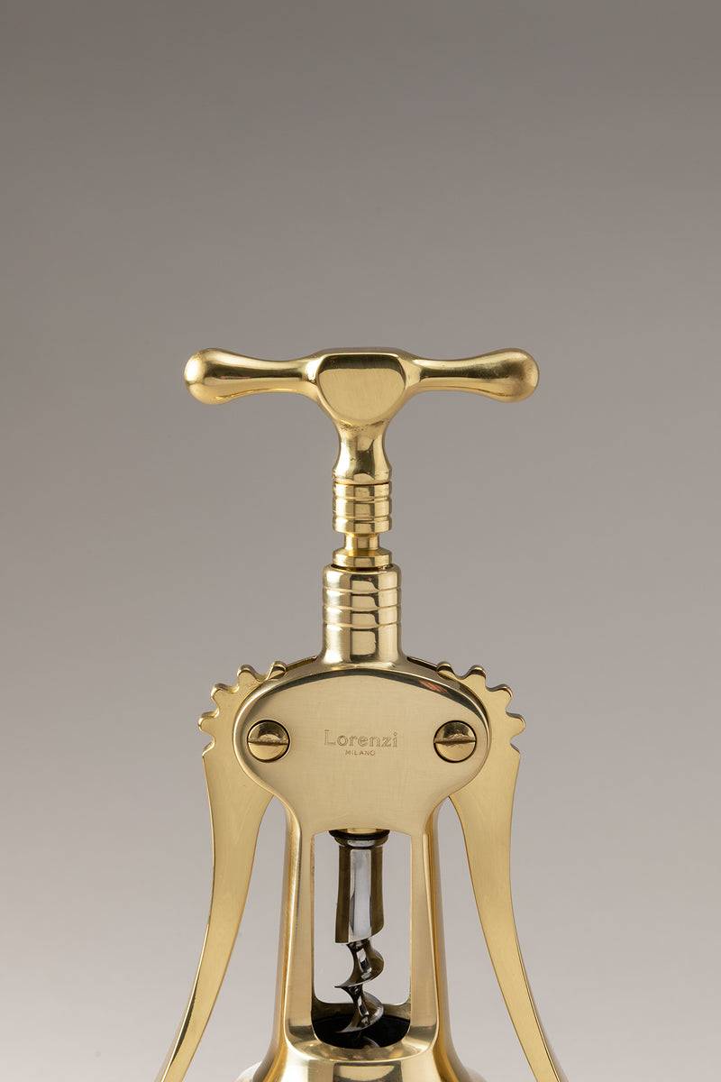 Lorenzi Milano Cavatappi tradizionale ottone semplice in Ottone zaponato Latest fashion