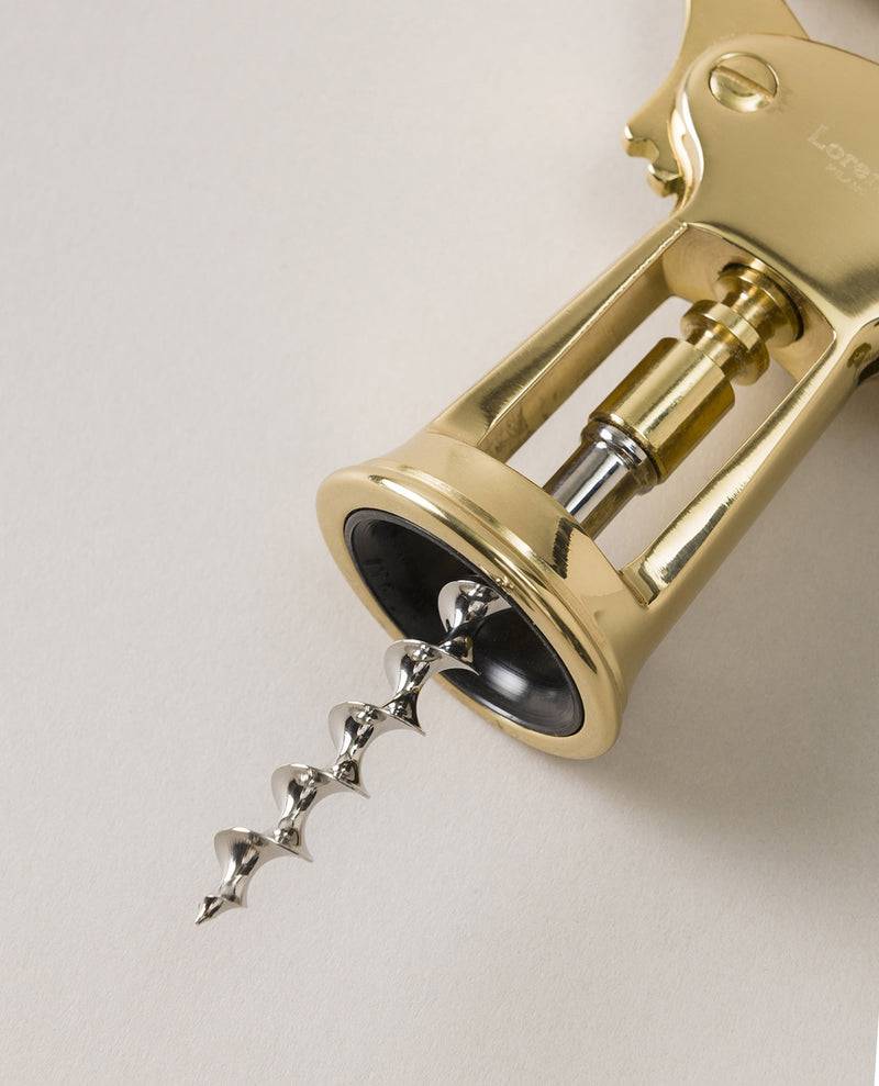 Lorenzi Milano Cavatappi tradizionale ottone semplice in Ottone zaponato Latest fashion