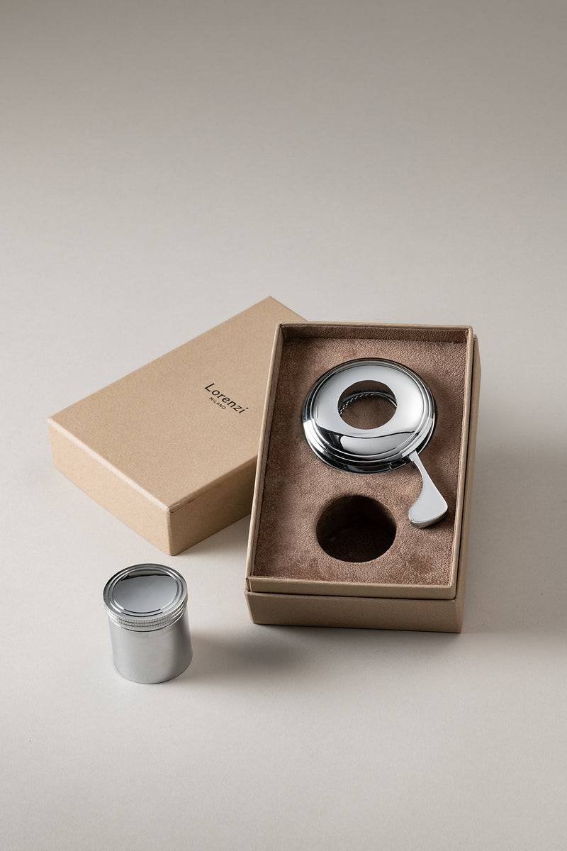 Lorenzi Milano Set pinza e tappo Champagne in Ottone cromato 50% di sconto con spedizione gratuita