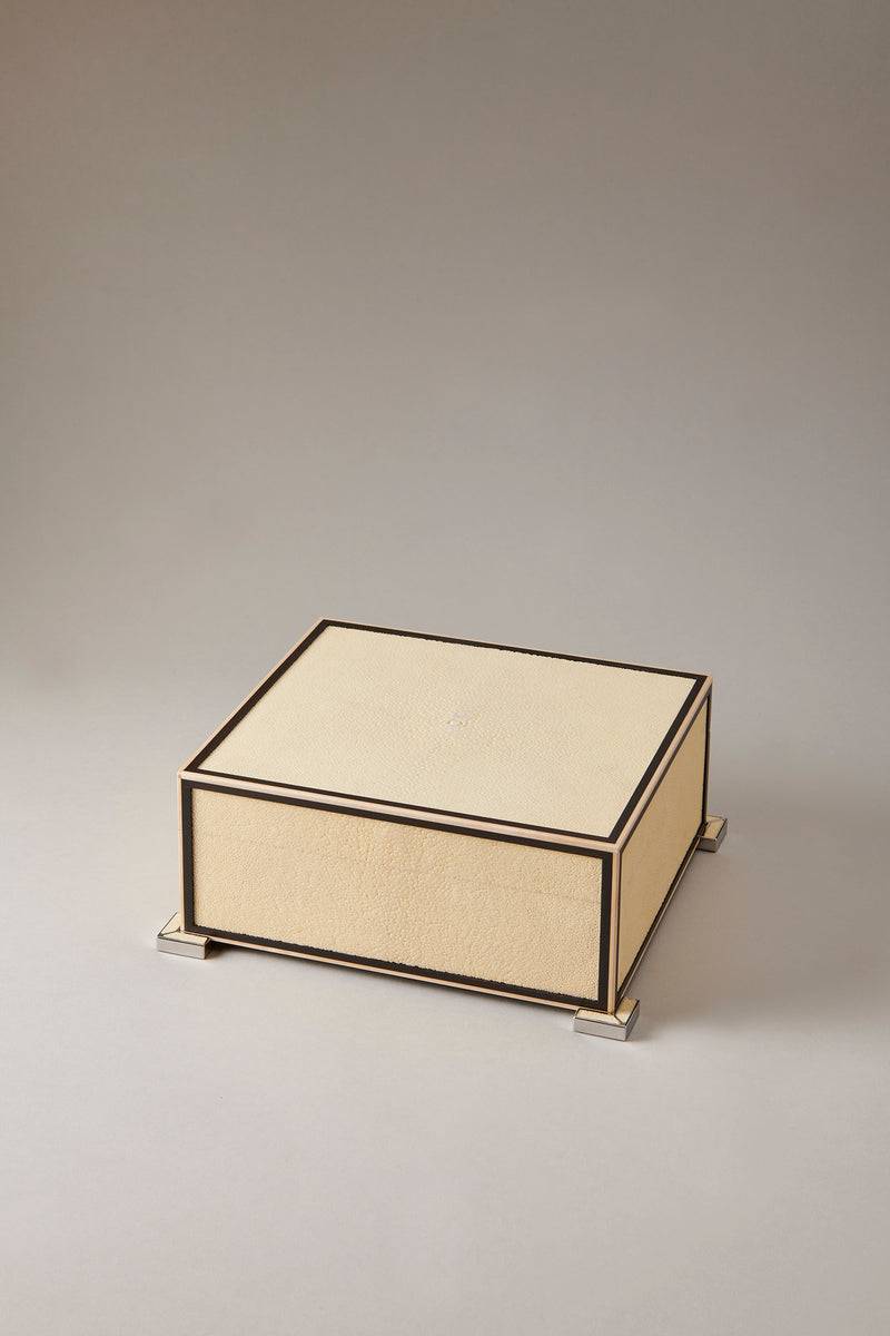 Lorenzi Milano Umidificatore porta sigari piccolo in Galuchat Only for today