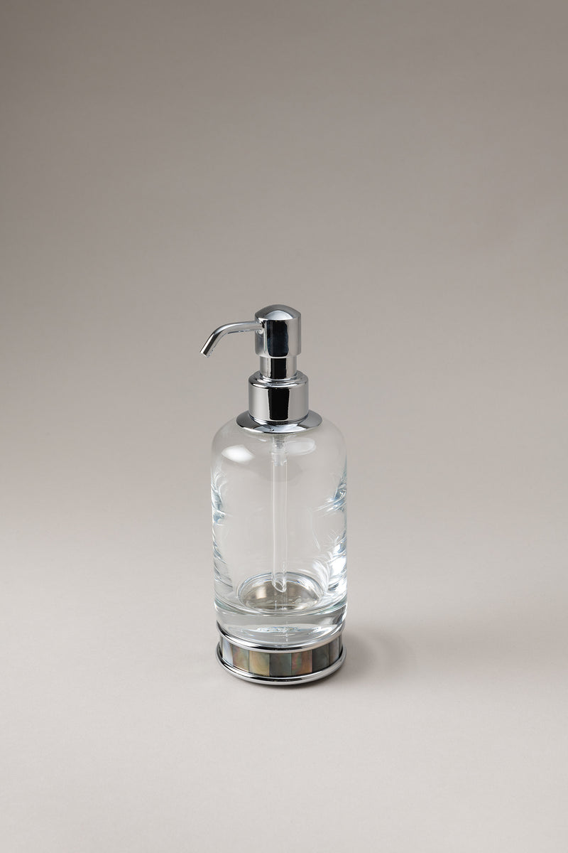 Lorenzi Milano Dosatore sapone liquido vetro in Madreperla Promozione Limitata