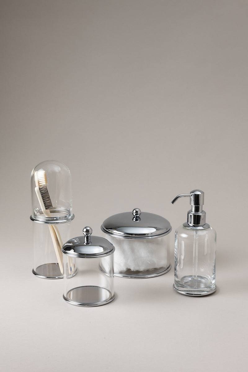 Lorenzi Milano Dosatore sapone liquido vetro in Ottone cromato Offerte