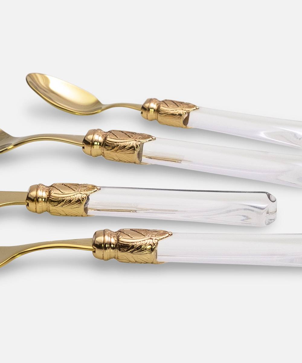 Rivadossi Sandro Vittoria Oro Set 24 pezzi tavola In Vendita