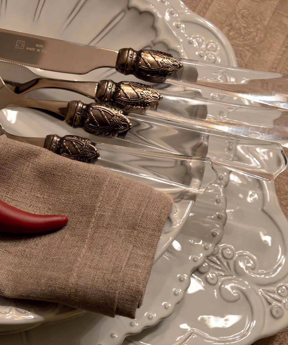Rivadossi Sandro Vittoria Set 6 forchette tavola Spedizione Gratuita