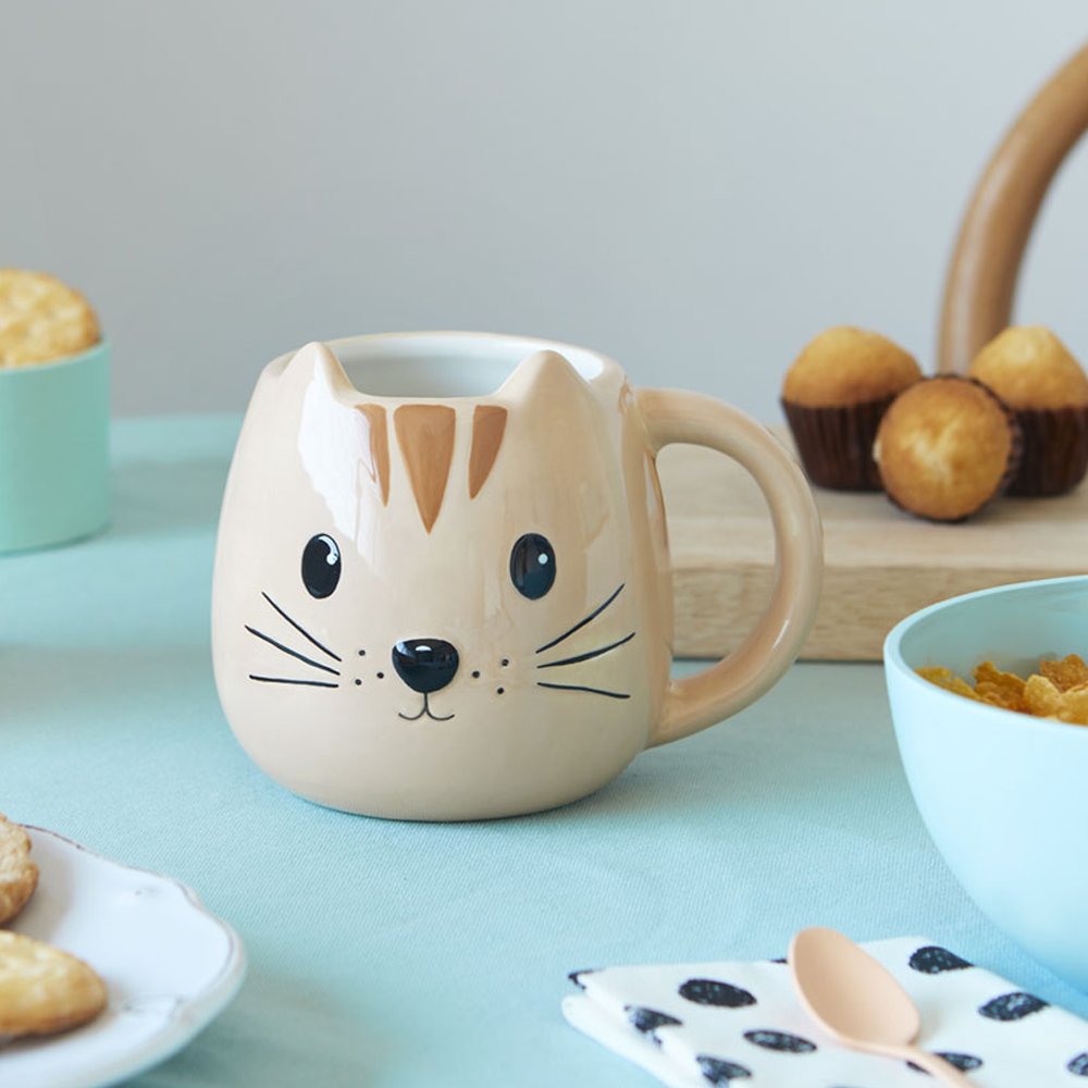 Sbam Design Tazza Kitty Gatto arancione In Vendita