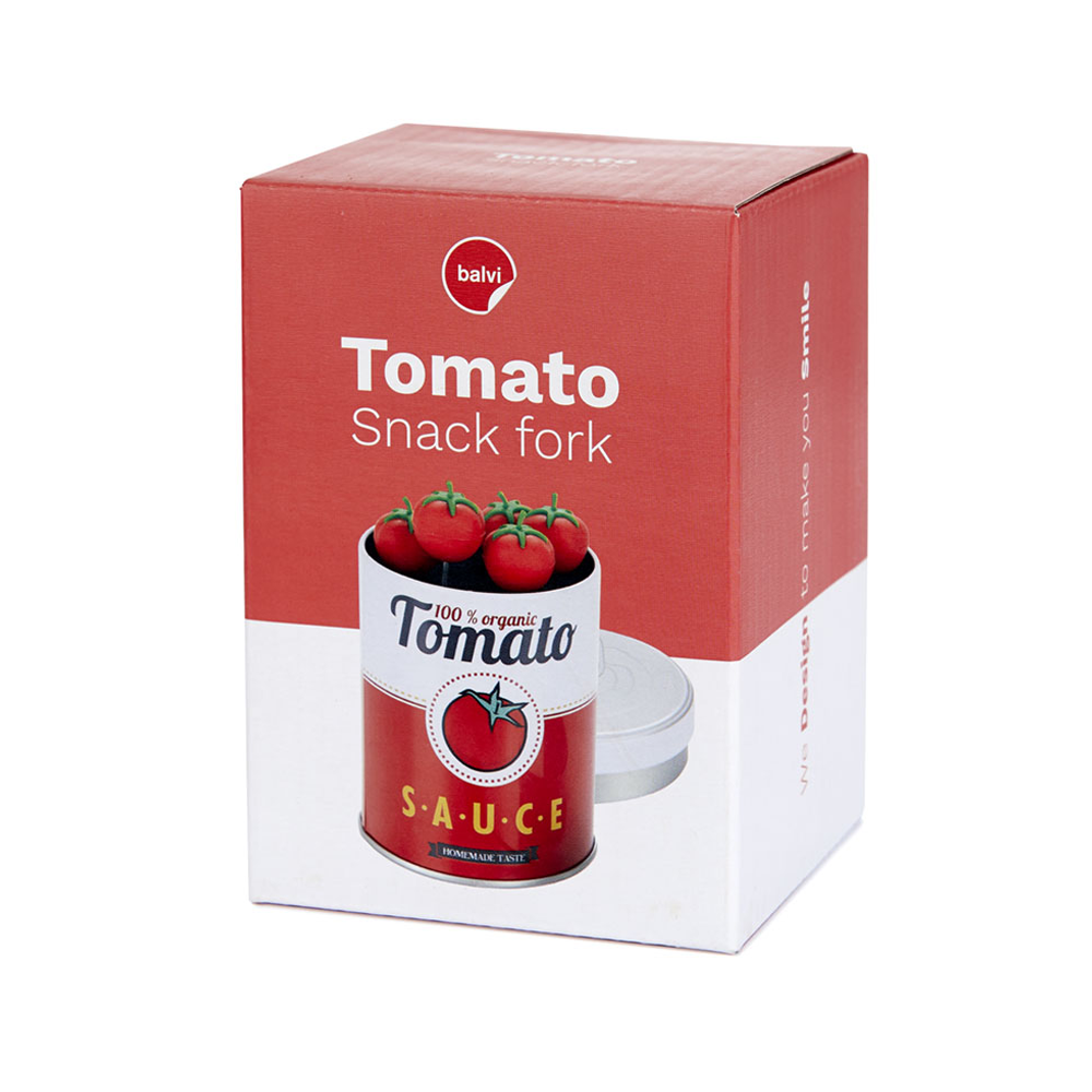 Sbam Design Set di 6 forchettine da aperitivo – Tomato Offerta Pasqua