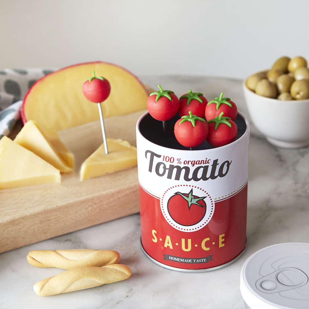 Sbam Design Set di 6 forchettine da aperitivo – Tomato Offerta Pasqua
