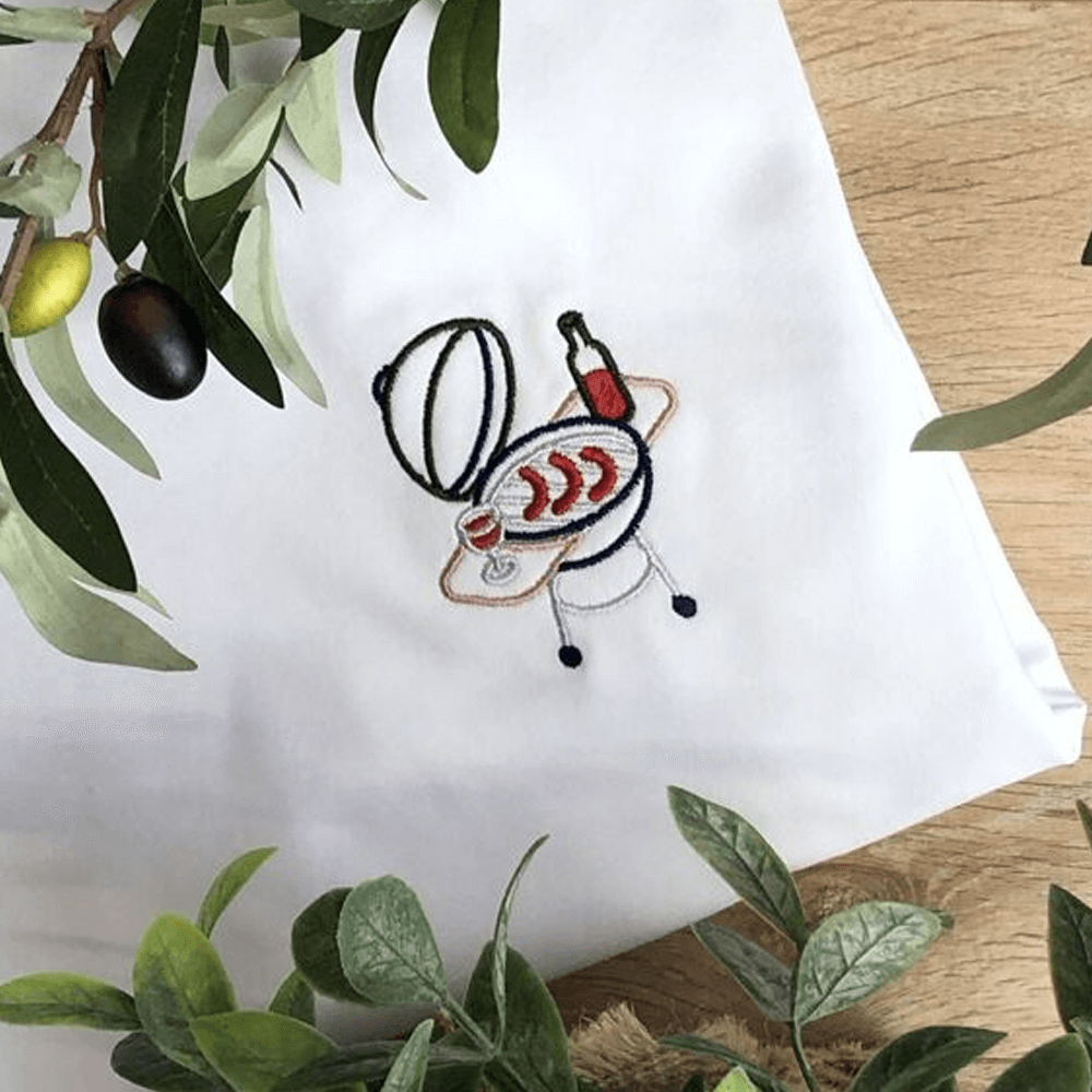 Sbam Design T-Shirt ricamata – BBQ Offerta
