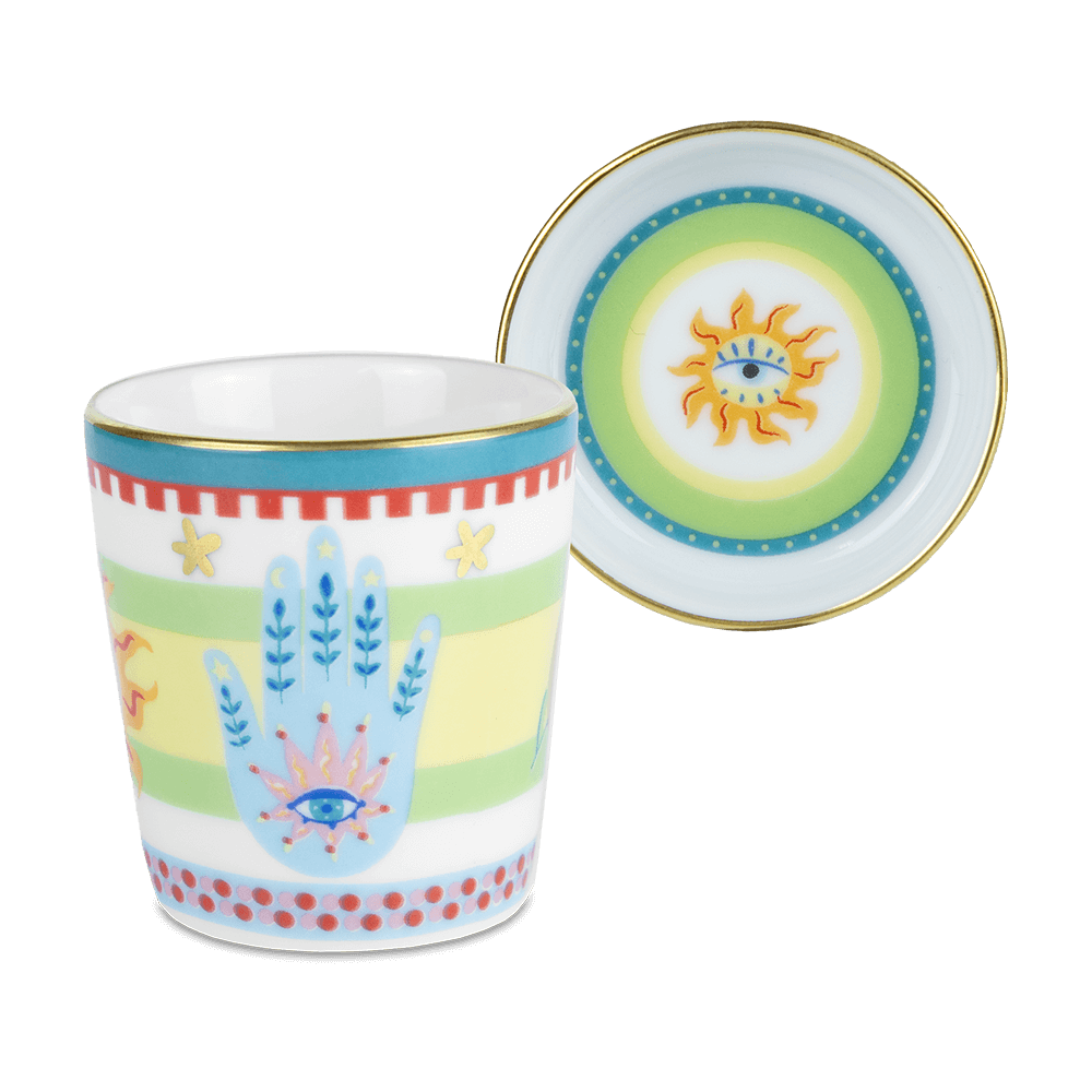 Sbam Design Tazzina espresso con piattino/coperchio Vendite Flash