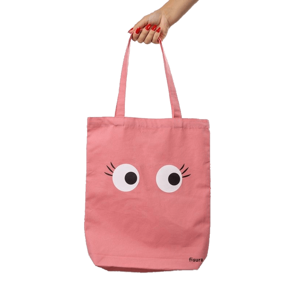 Sbam Design Tote bag in cotone “Eyes” Vendita