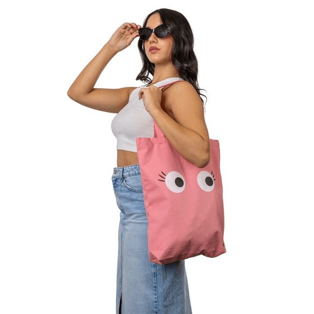 Sbam Design Tote bag in cotone “Eyes” Vendita