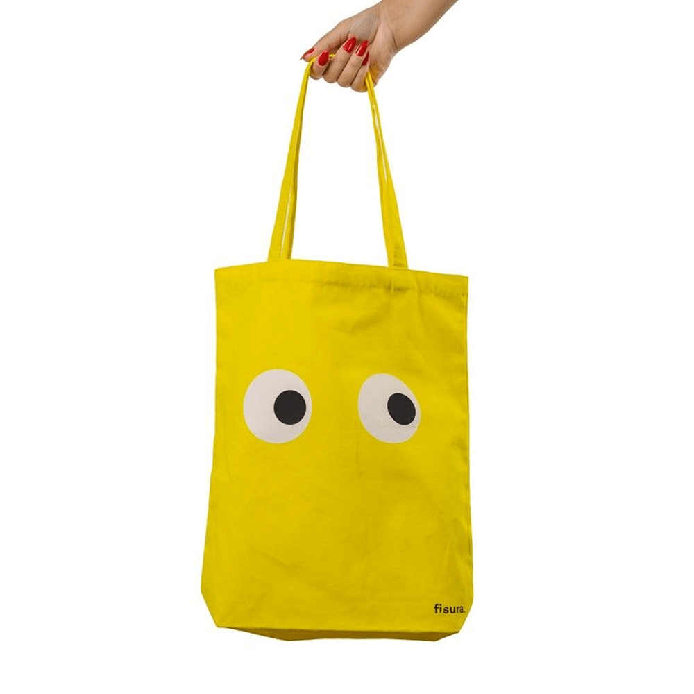 Sbam Design Tote bag in cotone “Eyes” Vendita