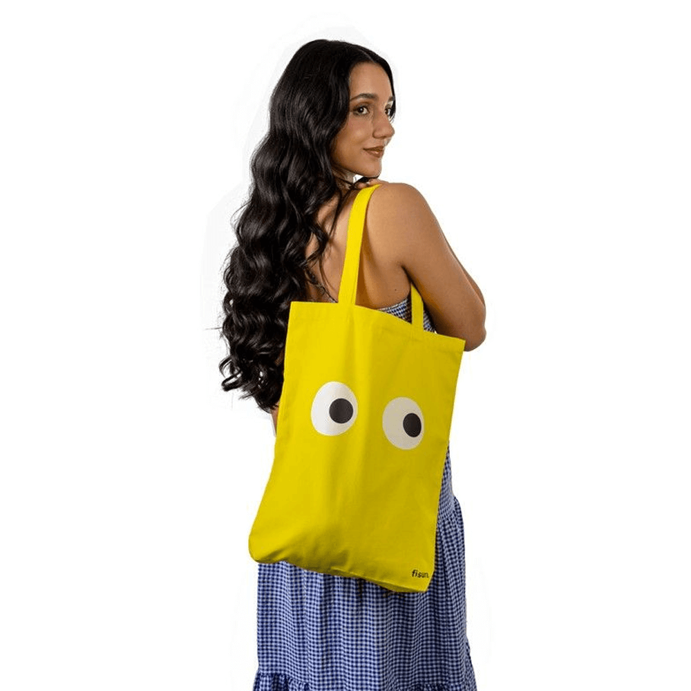 Sbam Design Tote bag in cotone “Eyes” Vendita