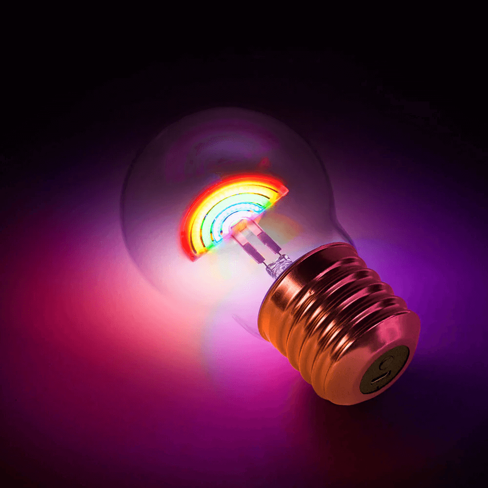 Sbam Design Piccola lampadina da tavolo ricaricabile – rainbow Economico