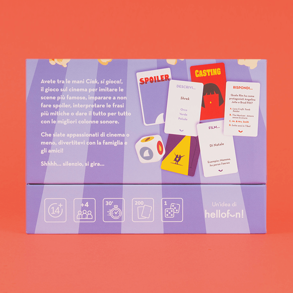 Sbam Design Ciak si gioca – Gioco di Carte 14+ Qualità Garantita