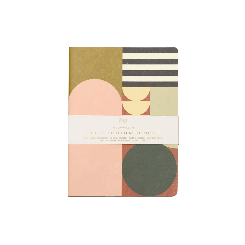 Sbam Design Set di 3 quaderni – Mod Geo In Saldo