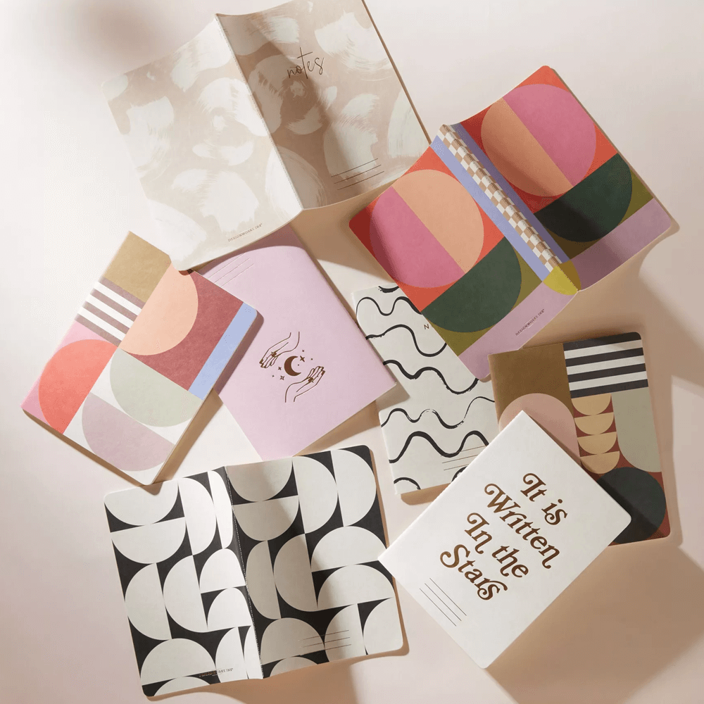 Sbam Design Set di 3 quaderni – Mod Geo In Saldo